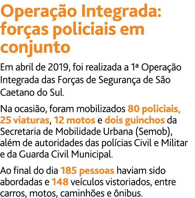 Opera  o Integrada: for as policiais em conjunto Em abril de 2019, foi realizada a 1  Opera  o Integrada das For as d   
