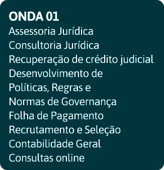 ONDA 01 Assessoria Jur dica Consultoria Jur dica Recupera  o de cr dito judicial Desenvolvimento de Pol ticas, Regras   