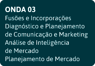 ONDA 03 Fus es e Incorpora  es Diagn stico e Planejamento de Comunica  o e Marketing An lise de Intelig ncia de Merca   