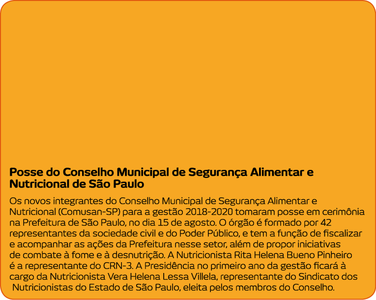 Posse do Conselho Municipal de Seguran a Alimentar e Nutricional de S o Paulo Os novos integrantes do Conselho Munici   
