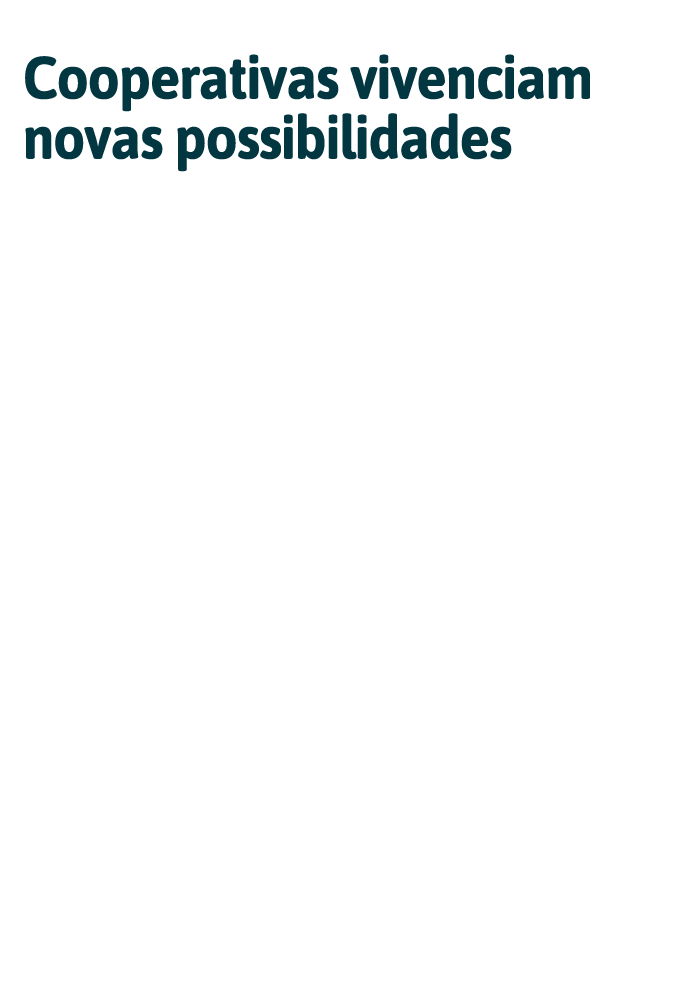 Cooperativas vivenciam novas possibilidades  As associadas que est o aderindo aos servi os do CSCecresp j  vivenciam    