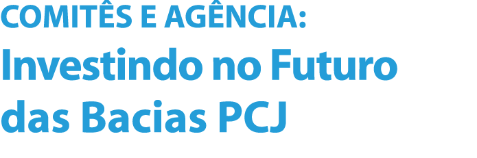 Comit s e Ag ncia  Investindo no Futuro das Bacias PCJ 