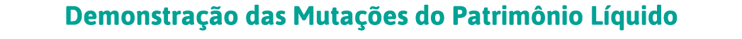 Demonstração das Mutações do Patrimônio Líquido