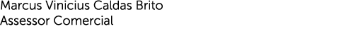 Marcus Vinicius Caldas Brito Assessor Comercial