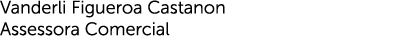 Vanderli Figueroa Castanon Assessora Comercial