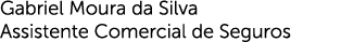 Gabriel Moura da Silva Assistente Comercial de Seguros