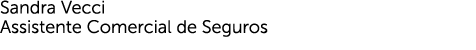 Sandra Vecci Assistente Comercial de Seguros 